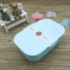 G1611 2180# Large flip-top soap box, draining soap box with lid, bathroom plastic Specification image